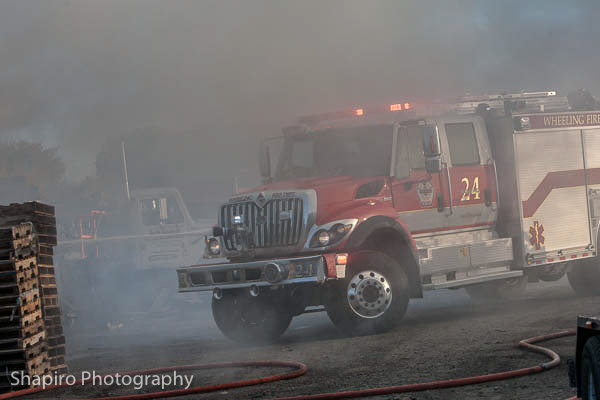 Wheeling Fire Department (IL) outside fire 10-12-12 165 Hintz Road